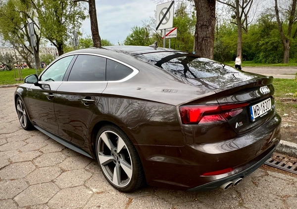 Audi A5 cena 165000 przebieg: 71275, rok produkcji 2019 z Warszawa małe 22